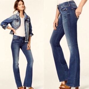 7 For All Mankind Women's Blue Boot Cut Jeans